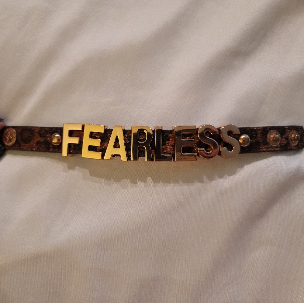 NWOT BCBGENERATION Rose Gold and Cheetah FEARLESS